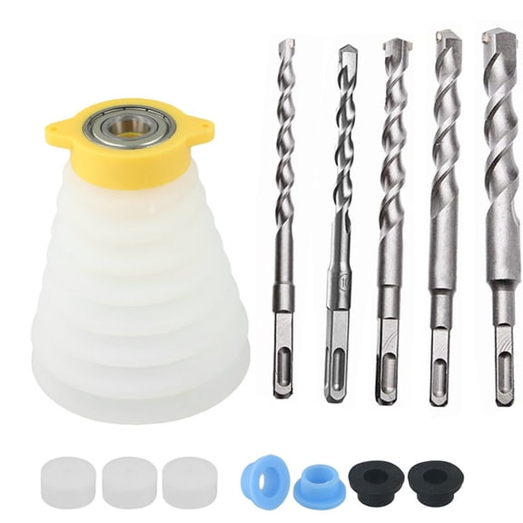 6Pcs Square Sds Shank Electric Hammer Dust Cover Electric Drill Dust Collector Square Shank