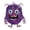 Purple, variant on Halloween Maltose Devil Monster Squishy Fidget Toy, Soft Squeeze Stress Relief Squeezy Toy, Cute Sensory Play Desk Ornament, Anxiety Relief Stress Buster for Holiday Party Supplies