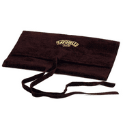 Savinelli Brown Pipe Pouch - Velvet Wrap Storage Pouch, Soft Pipe Case, Roll Bag For Pipe Storage, Single Pipe Storage Pouch, Measures 7" x 4" + Fits One Pipe Up to 6.25"