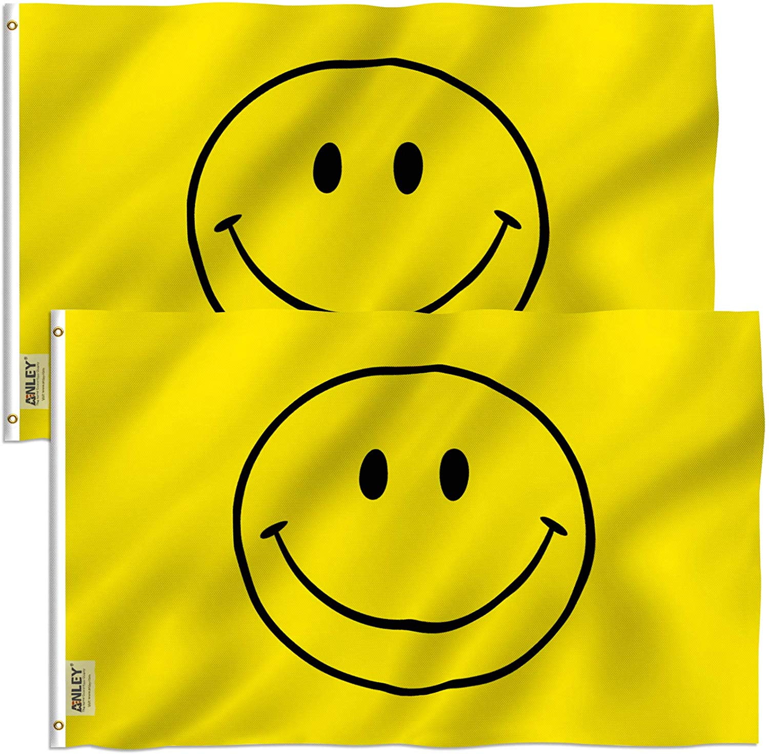 Happy Face Pink Flag Smiley Face Party Banner Event Pennant 3x5 