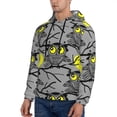 thumbnail image 2 of Hoodies for Men - Moon Owl - Gray Long Sleeve Comfrt Men'S Fashion Hoodies & Sweatshirts, Sweatshirts for Men Hoodies Pullover Clothing Clothes with Pouch, 2 of 7