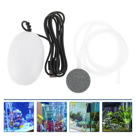 MLINS  USB Oxygen Pump Air Rechargeable Aquarium Portable Fish Tank