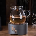 thumbnail image 2 of Ceramic Teapot Warmer with Iron Mat, Universal Tea Light Warmer for Making Tea Coffee Candle Teapot Warmer for Glass Teapot to Warming Tea Coffee, 2 of 8