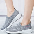 thumbnail image 4 of CHICVOMEY Women's Slip-On Walking Shoes Breathable Mesh Sneakers with Non-Slip Cushioned Sole for Travel Work Running Women's Athletic Shoes, 4 of 7