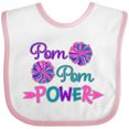 thumbnail image 3 of Inktastic Pom Pom Power Cheerleader Boys or Girls Baby Bib, 3 of 4