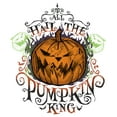 thumbnail image 2 of Girl's The Nightmare Before Christmas All Hail the Pumpkin King  Graphic Tee White Large, 2 of 4