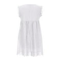 thumbnail image 4 of Wiyuqeen Pockets Summer Dresses for Women Ruffle Sleeve V-Neck Sundresses Zipper Back Tank Dresses Boho Hollow Out Dresses Loose A-Line Beach Sundresses, 4 of 5