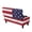 American Flag, variant on FOR U DESIGNS Purple Marble Print Stretch Ottoman Cover for Flip-Top Storage Stool, Washable Footstool Slipcover with Elastic Bottom Stretch Stool Protector Non-Slip Furniture Slipcover for Bedroom