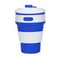 thumbnail image 4 of Taza De Café Plegable, Taza De Café Reutilizable Tazas De Silicona De Grado Alimenticio Portátiles De 350 ML Tazas De Viaje Sin BPA - Gris, 4 of 4