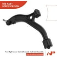 thumbnail image 6 of A-Premium 8Pcs Front Suspension Kit, Lower Control Arm with Ball Joint, Sway Bar Link, Tie Rod End, Compatible with Dodge Grand Caravan/Caravan Chrysler Town & Country 2001-2004 Voyager 2001-2003, 6 of 9