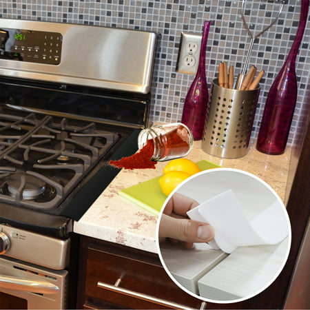 Silicone Stove Counter Gap Filler Cover, How To Cover Gap Between Stove And Countertop