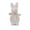 #004-White, variant on TanSiDing Easter Bunny Decorations Flocked Artificial Bunnies for Spring Home Decor, Indoor Outdoor Party Table Centerpiece, Soft Foam Figurine Holiday Ornament