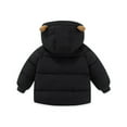 thumbnail image 3 of GYRATEDREAM Baby Toddler Winter Fleece Coat Boys Girls Cute Bear Ear Hooded Jackets with Pockets 1-8T, 3 of 5