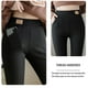 thumbnail image 5 of Cateissary Mallas con forro polar para mujer, mallas deportivas de Color sólido para niña, pantalones de invierno elásticos para mujer, Suministros térmicos Gris claro/XL, 5 of 6