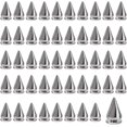 thumbnail image 2 of Spike and Studs Kit 100pcs Spikes Studs for Clothing Cone Leather Rivets Screwback Screw Rivet for Fabric Leather Work 7×10mm, 2 of 4