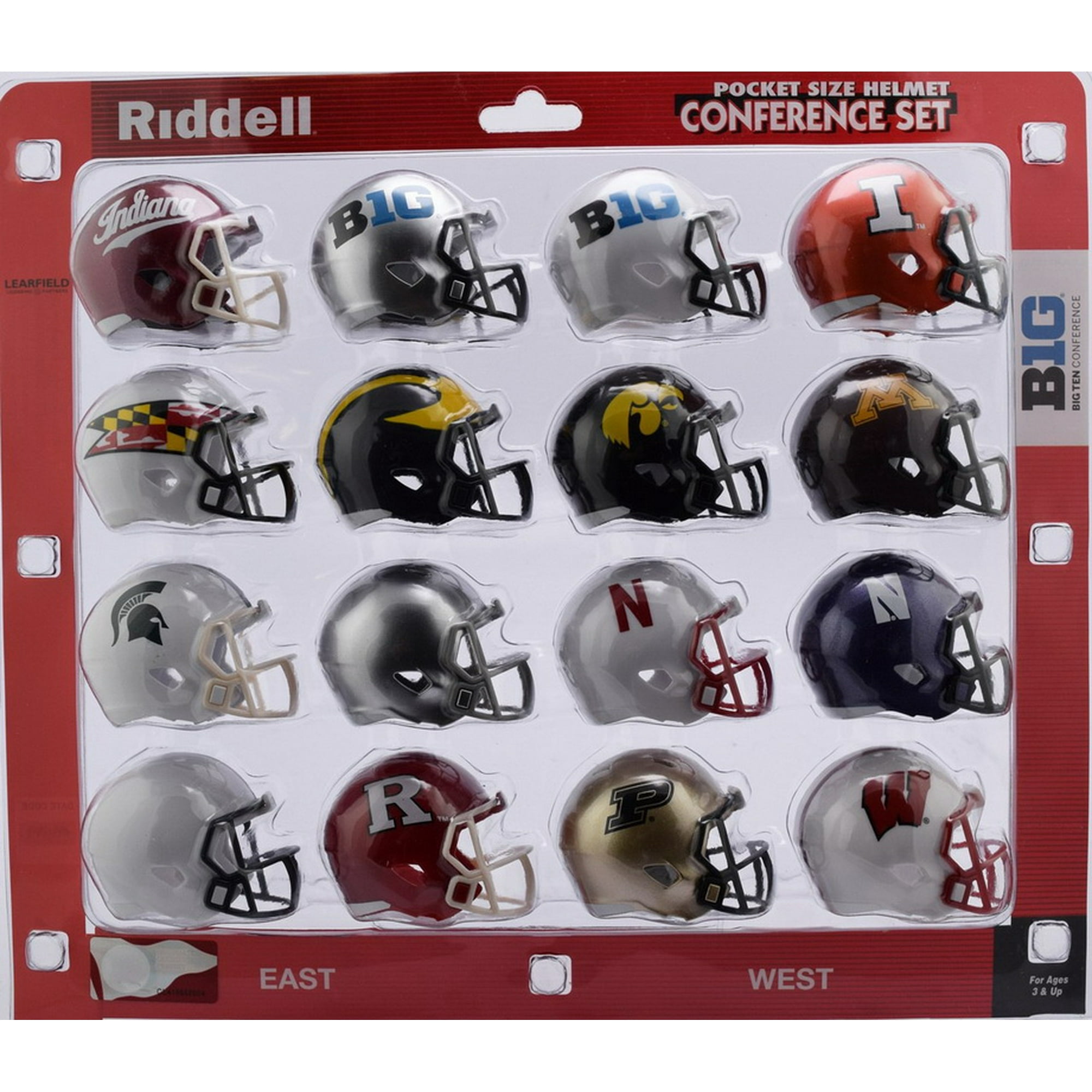 Big 10 Conference Set Riddell Pocket Pro Speed Style 2018 