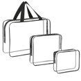 thumbnail image 2 of Organizador transparente impermeable HAOGUAGUA para bolsas de cosméticos, 3 unidades, 2 of 8