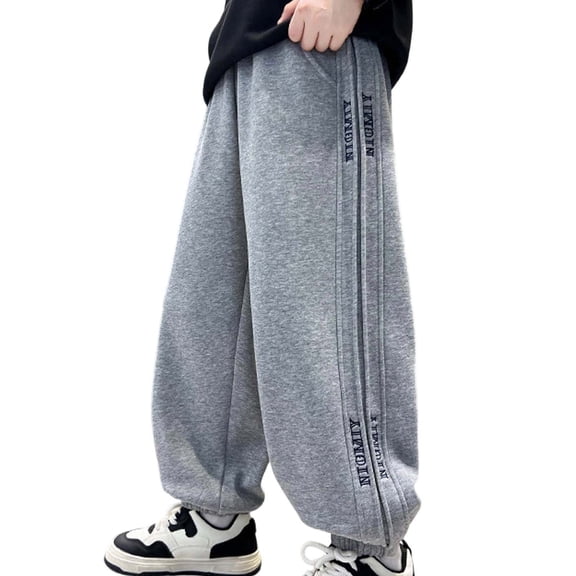 Boys Sweatpants Streetwear Trousers Boys Joggers Pants Size 8 Workout Athletic Jogger Pants Casual Baggy Sweat Pants with Pockets(Size 8-9 Years,8-9 Years)