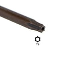 thumbnail image 4 of Uxcell T9 Tamper Proof Torx Star Key Bit Wrench, L-Shape 3.35 inch Long Arm, S2 Steel 4 Pack, 4 of 5