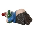 thumbnail image 4 of Mr Gnome Passed Out Drunk Bottom's Up Bare Buttocks Holding Booze Figurine, 4 of 9