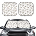 thumbnail image 6 of Lsque Cartoon Koala 2 PCS Windshield Sun Shade | CarFoldable Window Covers | Car Accessories Reflect UV for Universal Cars SUV Truck | Small, 6 of 7
