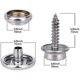 thumbnail image 3 of Laklulu Paquete de 150 accesorios de lona para tapicería de grado marino, cierres a presión de acero inoxidable de 10 mm para cubierta de barco, broches de tornillo con herramienta, 3 of 5