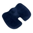 thumbnail image 2 of Bookishbunny Medium Firm Memory Foam Coccyx Seat Cushion Support Pillow Sciatica Pain Relief Car Office Chair, 2 of 8