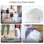 EyeVac Home Touchless Vacuum Automatic Dustpan - Fast & Powerful - Corded Canister Vacuum, Bagless