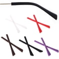 thumbnail image 3 of Non-Slip Ear Hooks Soft Silicone Anti Slip Eyeglasses Glasses Temple Tips Accessories Square Hole Glasses Leg Sleeves Fine Workmanship, Durable and Practical (Color : Brown), 3 of 7