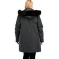 thumbnail image 5 of Long Hooded Winter Coat for Women Windproof Windbreaker Jacket Coat With Warm Faux Fur Trim Hood Women Ladies Parka Jackets Side Pockets Zip Up Peacoat Outwear,Plus Size M-2XL, 5 of 8