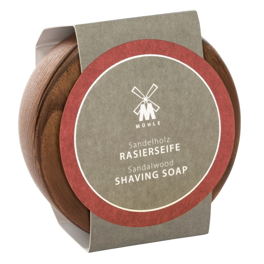 MÜHLE Sandalwood Shaving Soap in Steamed Ash Bowl