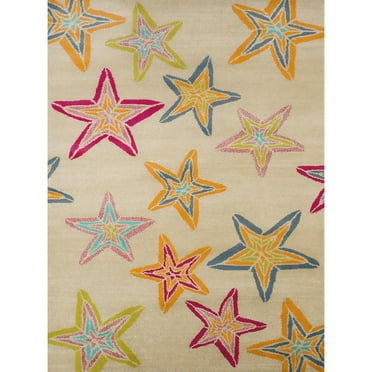 United Weavers Seaside Midnight Stars Tropical Woven Olefin Area Rug