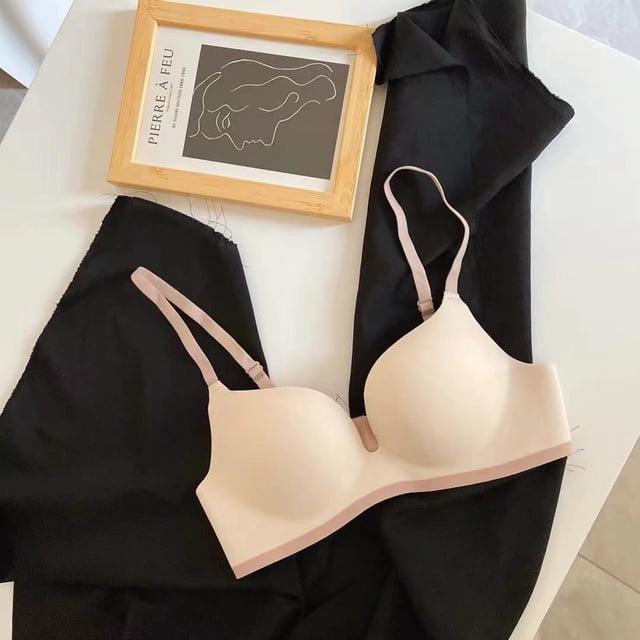 Sujetador push up ajustable con parte superior de una pieza con costuras brillantes y sin costuras para niña
