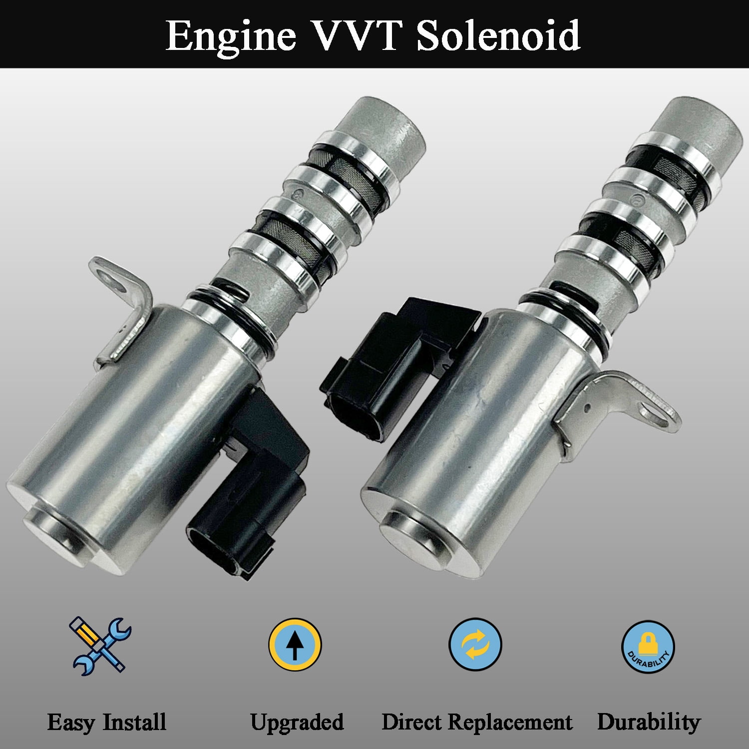 Engine Variable Valve Timing Solenoid VVT Intake Exhaust Camshaft Position Actuator for Nissan Altima 07-14, Murano 09-15, Pathfinder 2013, Maxima 09-14, Infiniti QX60 JX35 3.5L, 23796AU000 23796JA10