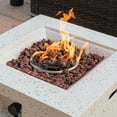 thumbnail image 5 of COSIEST Outdoor 28-inch Square Propane Fire Table, 40,000 BTU Concrete Fire Pit, 5 of 8