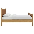 thumbnail image 5 of Platform Bed Frame, Queen, Oak Tan, Faux Leather, Hotel Bedroom, Modern Contemporary, HB38193, 5 of 9