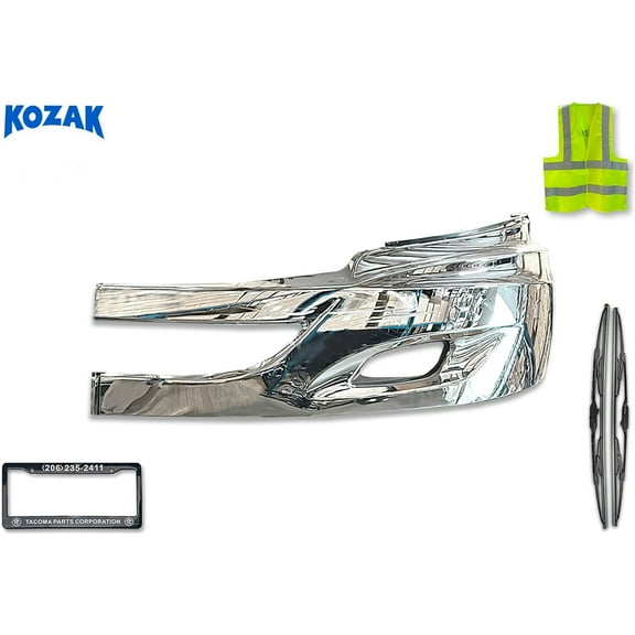 KOZAK Bumper Chrome Trim (Left Driver Side) Compatible with International Prostar