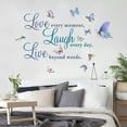 thumbnail image 6 of Butterfly Teen Room Decor For Girls, Plastic Purple Wall Decor For Bedroom Teen Girl, Inspirational English Butterfly Wall Stickers Bedroom Home Decoration Butterfly Wallpaper Stickers, 6 of 6