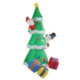 thumbnail image 3 of Árbol de Navidad inflable con 15 luces LED para decoración de jardín con cajas de regalo inflables para exteriores e interiores, enchufe estadounidense de 100 a 240 V, 3 of 15