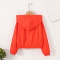 thumbnail image 6 of Tiijoy Girls Summer Lightweight Hooded Jacket Sun Protection Zip Up Outerwear, Red, Sizes 4-13, 6 of 6