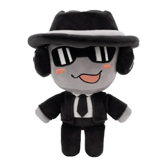 Forsaken Chance Series Smiling Plush Toy - 25cm Wraith-Inspired Stuffed Doll, 105g Soft Collectible for Game Fans, Based on the 'Forsaken' Digital Wasteland Narrative, Captured Soul Fragment