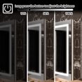 thumbnail image 5 of Smart LED Medicine Cabinet with High-Power Outlet, 36x36 Inch, Stepless Dimming Anti-Fog Mirror, Reinforced Storage for Bathroom Organization & Makeup Prep, 5 of 9