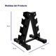 thumbnail image 4 of Bluelander Rack Gym, Rack Mancuernas, 3 Niveles, Estante de Mancuerna 5 a 50 Lbs, Almacenamiento de Mancuernas, Alta Resistencia Para Gimnasio en Casa, Pilates, 55 * 37 * 36 cm, 4 of 7