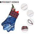 thumbnail image 5 of Dog Paw Decorative Socks 17x11.8in Top With A Strap Design For Easy Hanging For Festive Christmas Party Decorations Royalblue Marble_2, 5 of 8