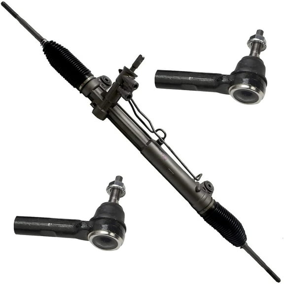 Detroit Axle - Power Steering Rack & Pinion Assembly w/Outer Tie Rod End Links Replacement for 2005 300/ Dodge Magnum - RWD ONLY