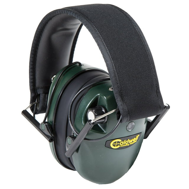 Caldwell E-Max Cache-Oreilles Électronique Profil Bas, Vert
