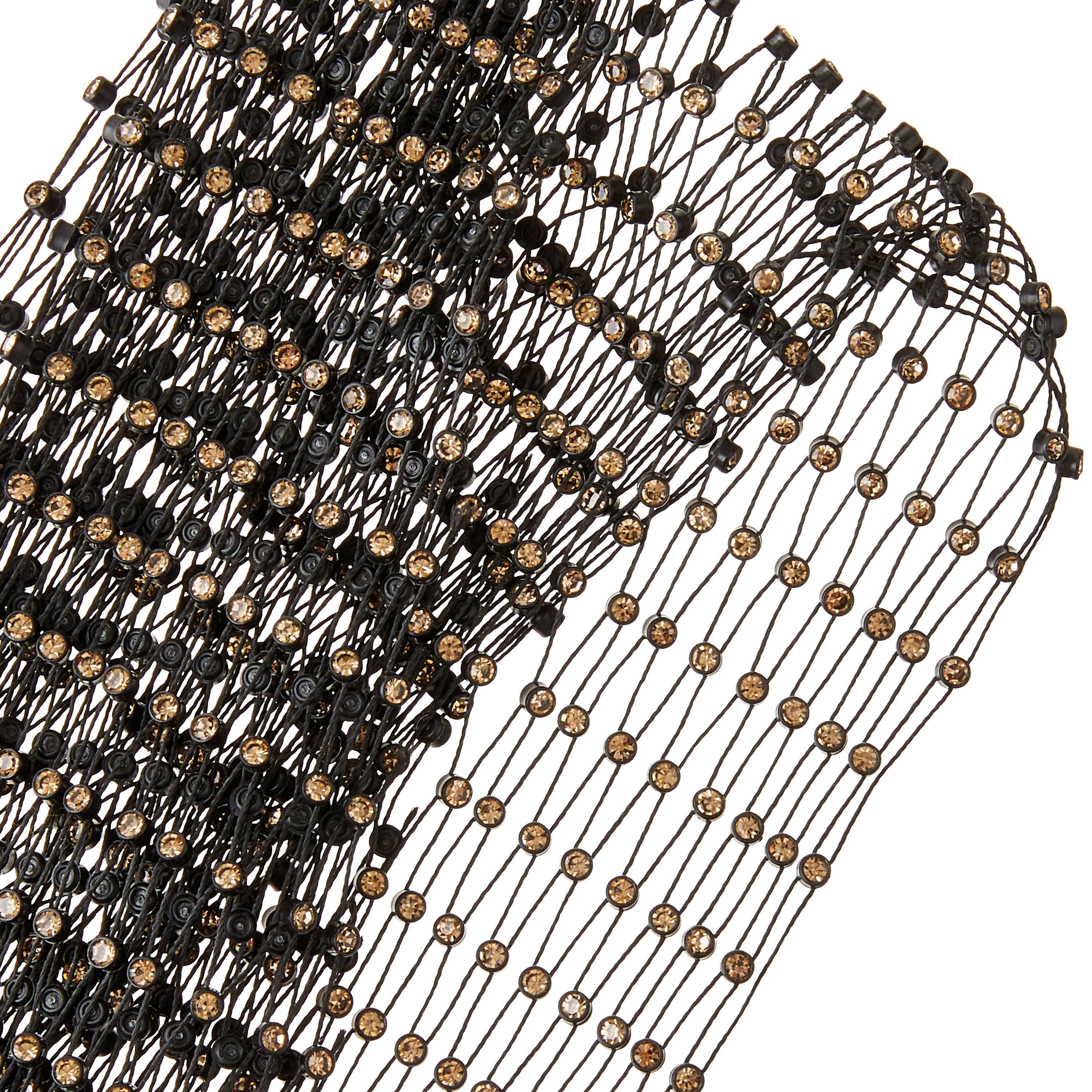 Bling Scarf Costume Accessory for Adults, Black and Gold, Halloween by Way To Celebrate
