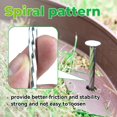 thumbnail image 3 of Estacas para jardinería EISENSP de 16 cm, espiral galvanizada, paquete de 150, 3 of 7