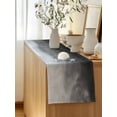thumbnail image 5 of Table Runner 72 Inches Long for Kitchen Dining, Black Grey Ombre Dresser Scarf Farmhouse, Dining Table Decorations for Wedding/Parties, Coastal Beach Modern Abstract Art 16 x 72 In, 5 of 8