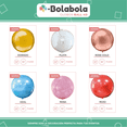 thumbnail image 2 of Globos metálicos 4D PANEL DECORATIVO 32 pulgadas Set de 30 Piezas color AZUL, 2 of 3